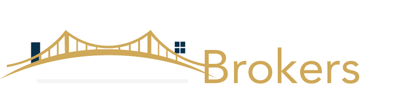 Bridging brokers white logo